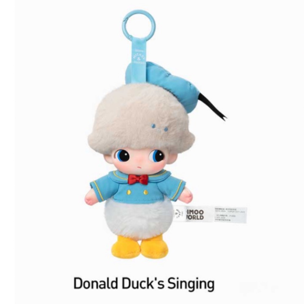 🩵POP MART DIMOO WORLD x DISNEY Series-Vinyl Plush Donald Duck’s Singing